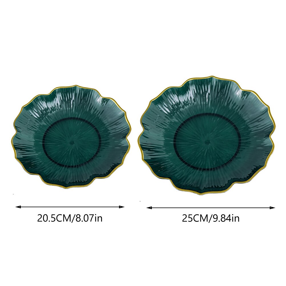 2pcs Dry Fruit Tray Food Serving Tray Snacks Plate Home Fruit Container