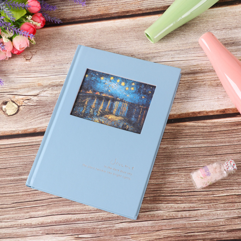 Olieverf Bronzing Hollow Hardcover Creatieve Retro Handbook Student Notebooks Notepad Dagboek Schoolbenodigdheden