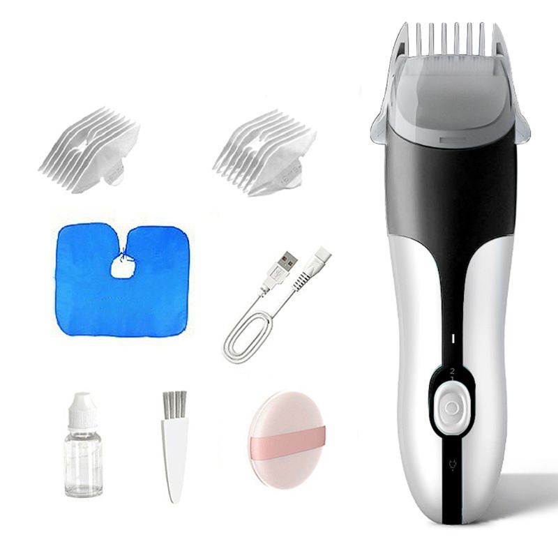 Tondeuses à cheveux électriques pour bébé tondeuses imperméables puissantes coupe-cheveux à faible bruit Kit de toilettage Machine de coupe de cheveux sans fil Rechargeable