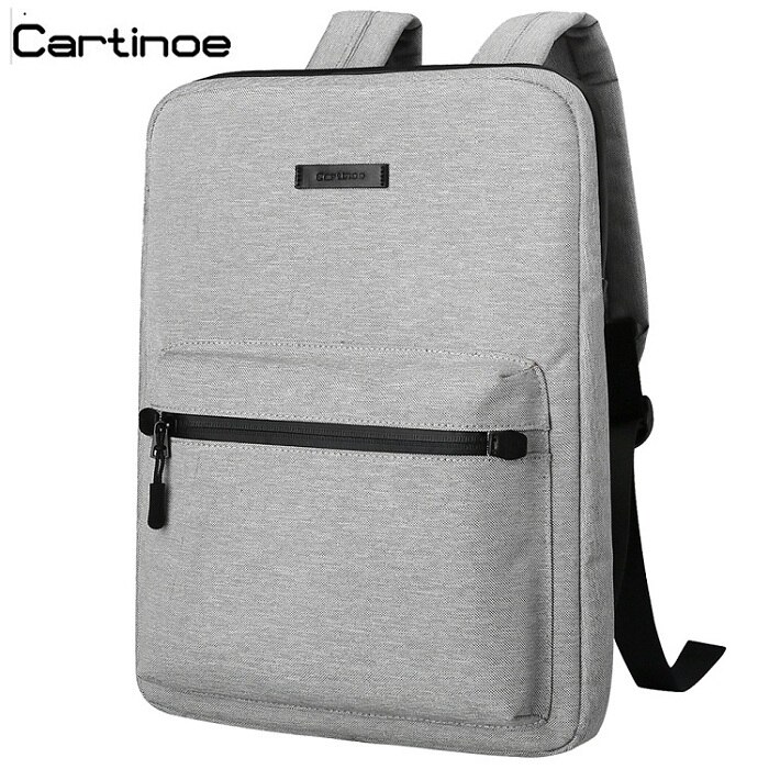 Cartinoe Brand 14 15 15.6 inch Laptop Sleeve Backpack Men Unisex Light Slim Minimalist Backpack Women bag school bookbag: Gray / 15.6-inch