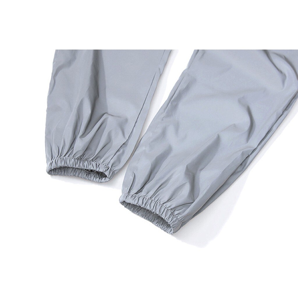 Autumn Men flash reflective jogger Long Pants Drawstring Elastic gray solid streetwear trousers 15