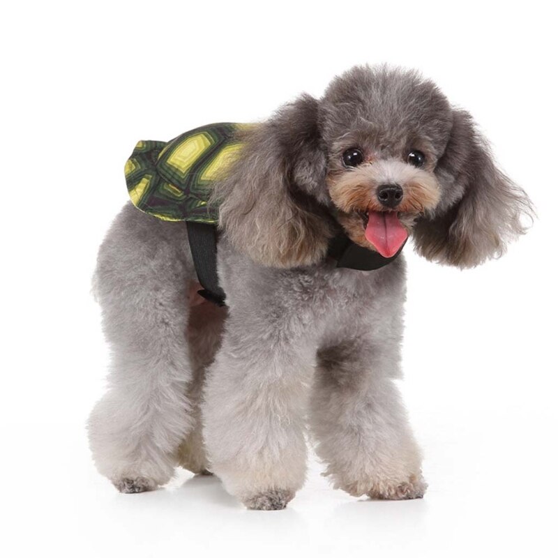 Cute Simulation Green Tortoise Pet Costume with Tiny Tail Halloween Cosplay Chucky Doll Clothes Festive Dress Up Funny