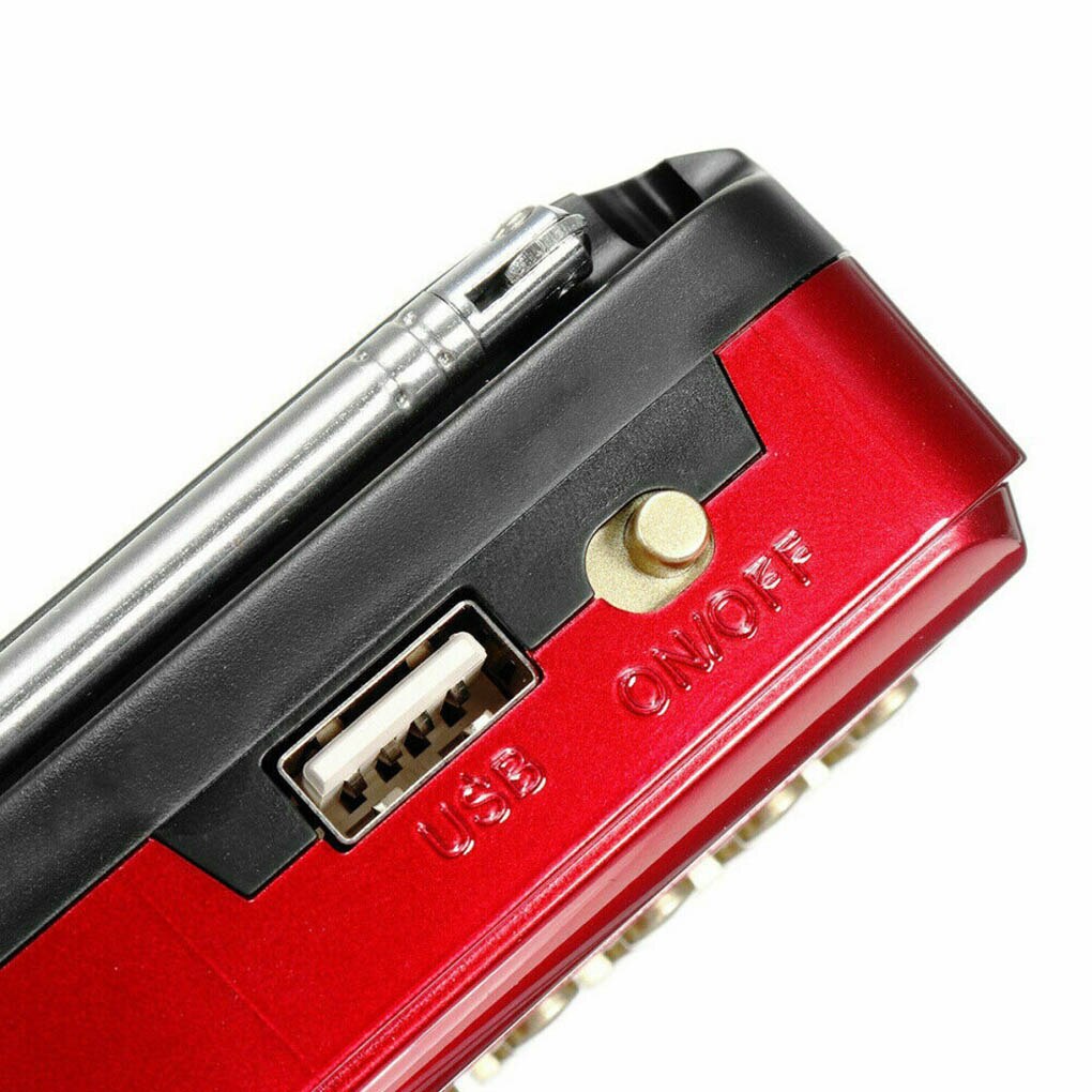 Digital FM Radio Portable Mini Music Player Pocket Radio Speaker Rechargeable Sound Recorder