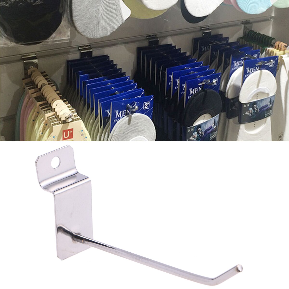 Gancho de 20 piezas, Panel de visualización duradero, ganchos de pared para garaje, tienda al por menor, hogar