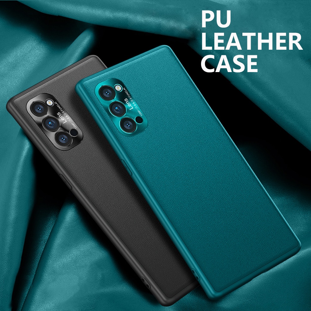 Case For OPPO Reno 4 Pro 5G Luxury PU leather Cases Hard Shockproof Back Cover For OPPO Reno4 Pro Original Skin Hull Coque