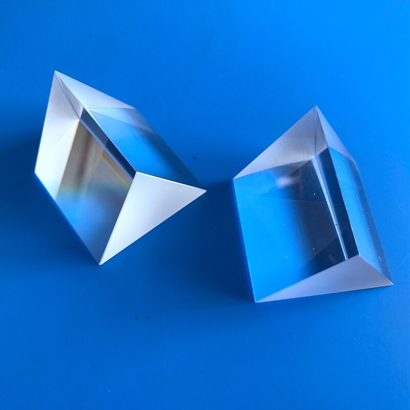 Prisma equilátero, instrumento óptico, espectrometro de 50mm, experimento para estudiantes, detección de arco iris, procesamiento de prisma