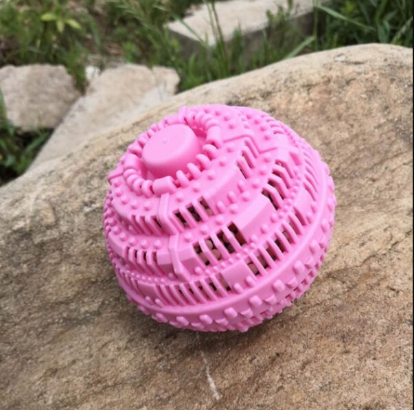 Eco Magic Laundry Ball No Detergent Wash Wizard Style Washing Machine: Pink