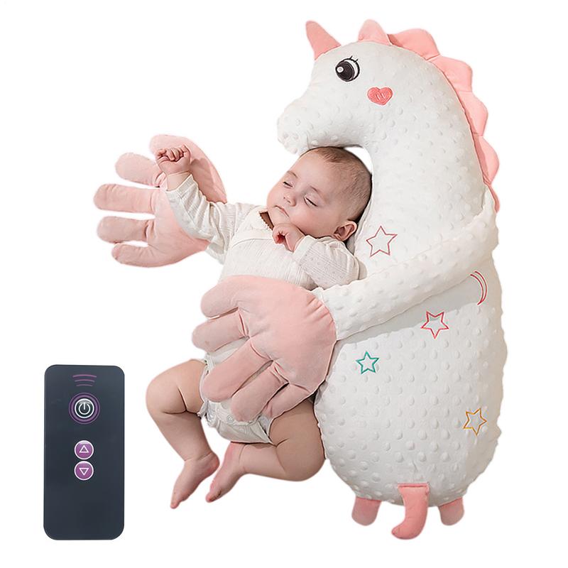 Palma calmante para bebé, chupete automático para dormir con relleno de animales, velocidad ajustable, Control remoto, compañero para dormir para bebé