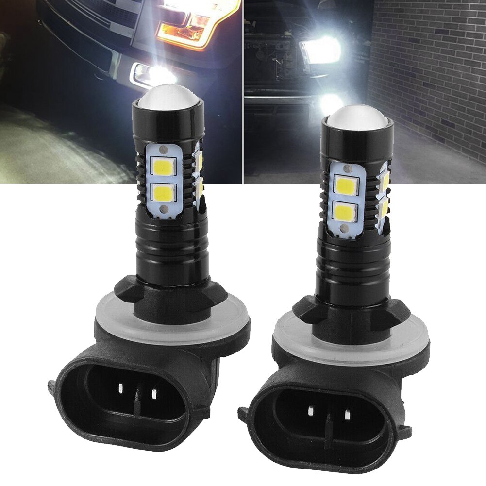 2 uds 881 889 6000K blanco brillante de alta potencia 10SMD LED luz antiniebla conducción DRL luz Interior LED COB lámpara LED