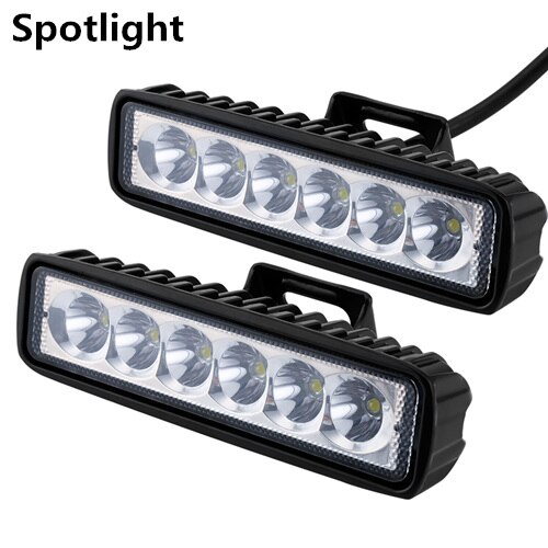 Car motorbike motorcycle headlight headlamp light front head Working Fog Lamp spotlight spot metal LED bar 12 V Offroad: 2pcs spotlight