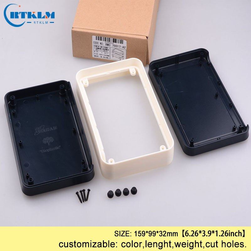 Handheld electronics project cases abs desktop plasitc enclosure 159*99*32mm pcb diy wire connection box diy speaker box