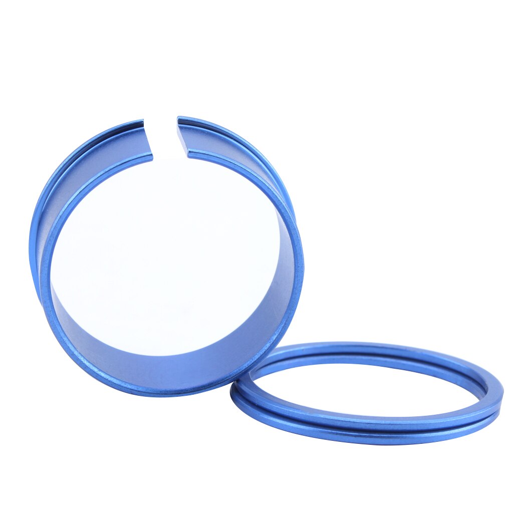 Bicycle Bike Bottom Bracket Adjustable Washer 24mm to 22mm Axis Conversion Sleeve Set: Blue