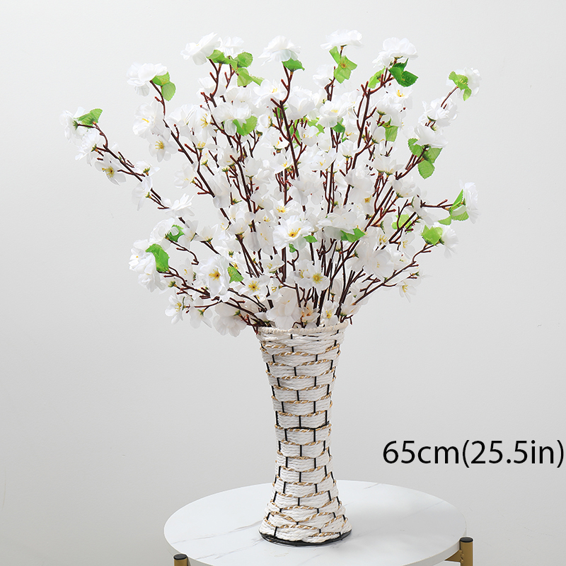 10Pcs Artificial Peach Flower Branch High Simulation Non-woven Fabrics Low Price Wedding Decoration Love Party Accessories: SMTTHZ007