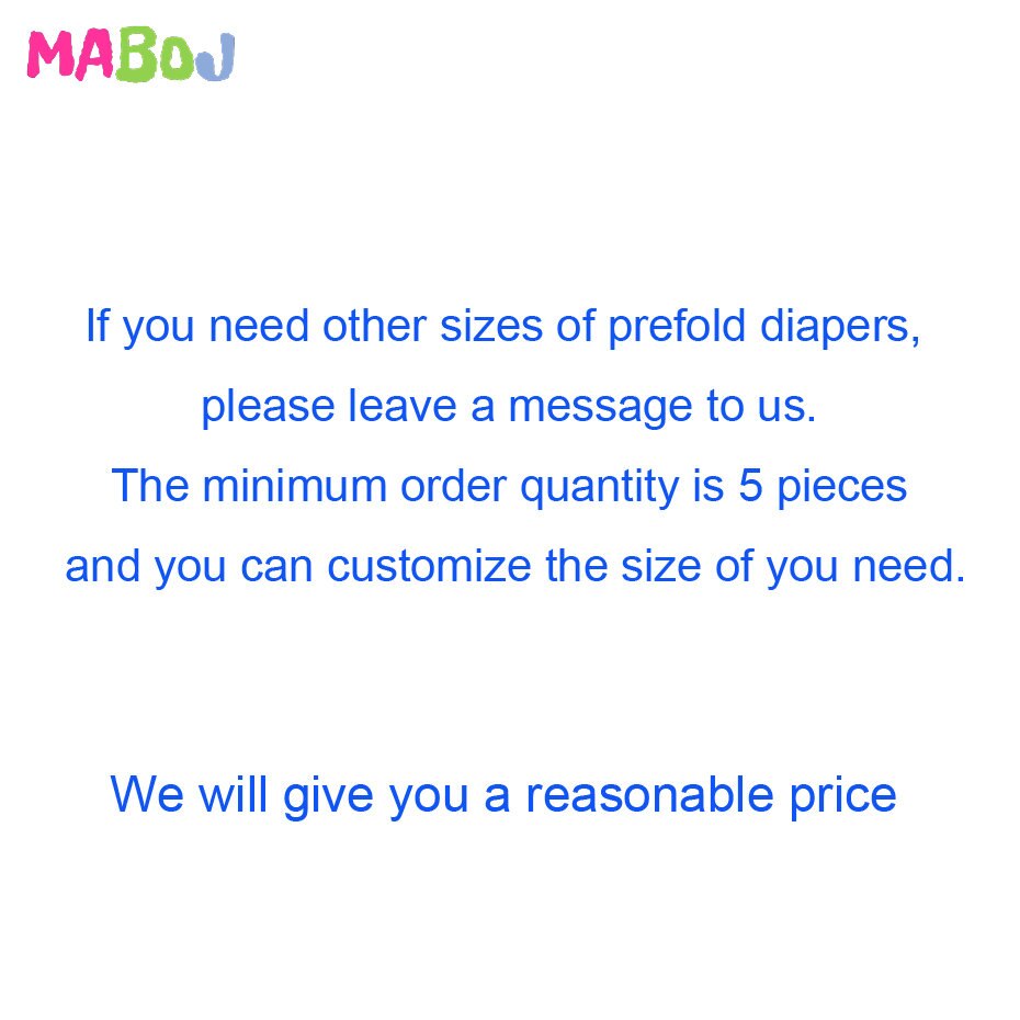 MABOJ Prefold Cloth Diaper Baby Organic Bamboo Fiber 36x36cm Absorbent Reusable Washable Diapering Ecological Nappy Eco-friendly
