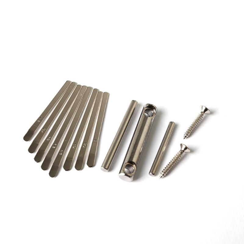 8 tangenter kalimba diy set tummen piano bokstäver tangentbord stenciled skala identifiering för delar till musikinstrument