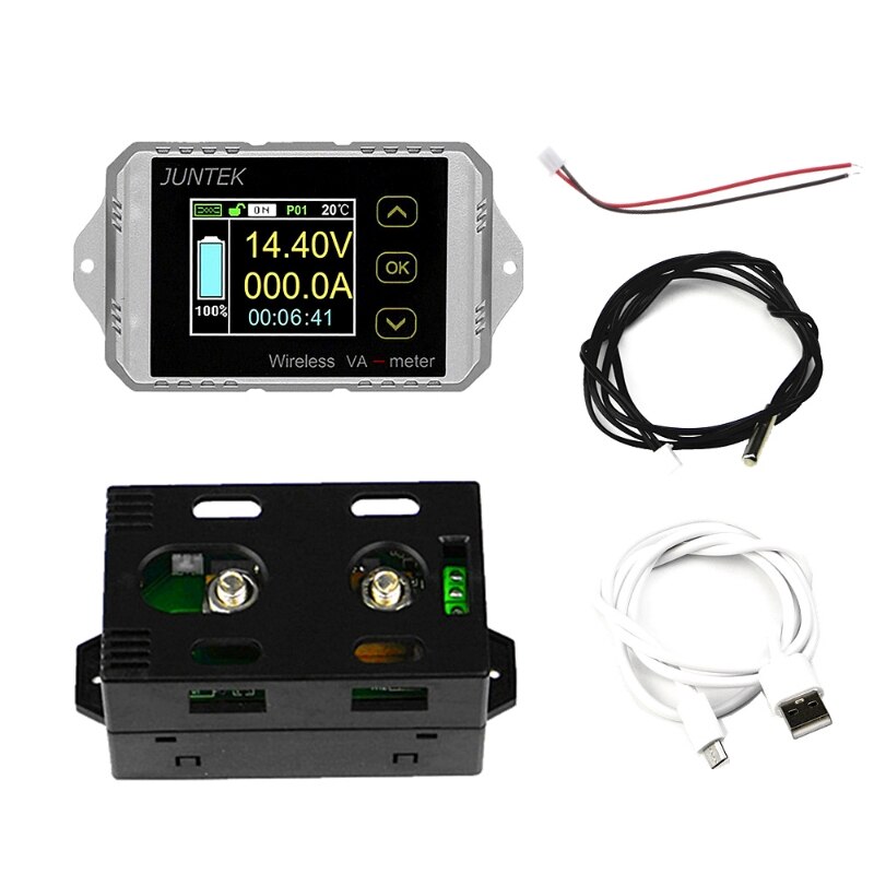 DC 400V 300A Wireless Bi-directional Voltmeter Ammeter Capacity Volt Power Meter