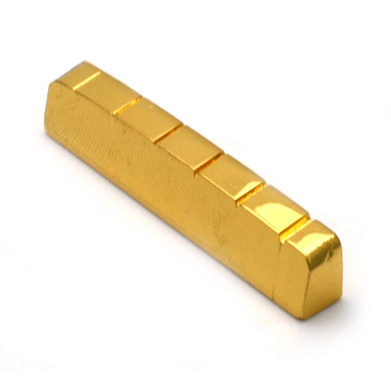 6 String Brass Gold Plated Electric Guitar Nut 42MM 43MM: Red