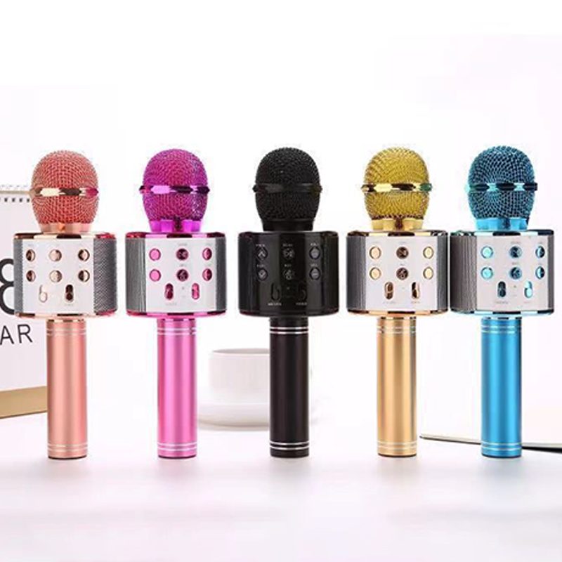 Karaoke Wireless Microphone Mic For Cell Mobile Phone Do Singing Bluetooth Condenser Mikrofon Blutooth Smartphone Micro DJ Audio