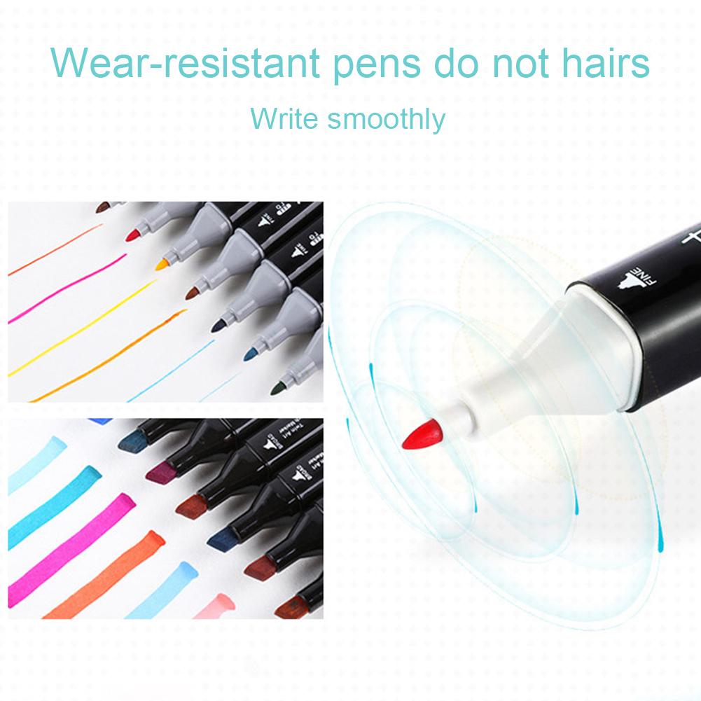 Single Art Markers Brush Pen Sketch Alcohol Based Markers Dual Head Manga Drawing Pens Art Supplies Marker Pen