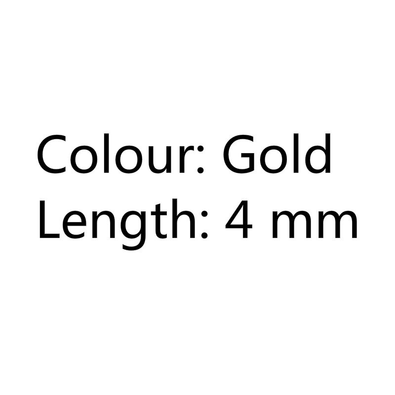 10 unids/set tornillo plano remache cabeza Hardware acero al carbono para equipaje cuero artesanía o cuaderno tornillo remache hebilla: gold-4mm
