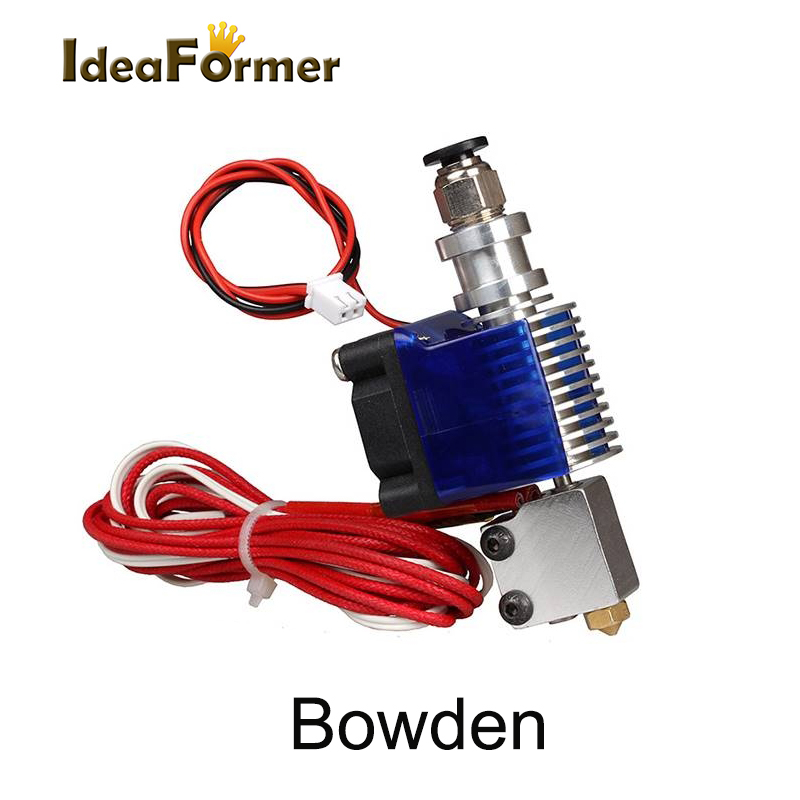 Cabezal de impresión de larga distancia Bowden E3D Volcano Hotend 12V 24V J-head Hotend + ventilador de refrigeración para pieza de impresora 3D de filamento de 1,75/3,0mm