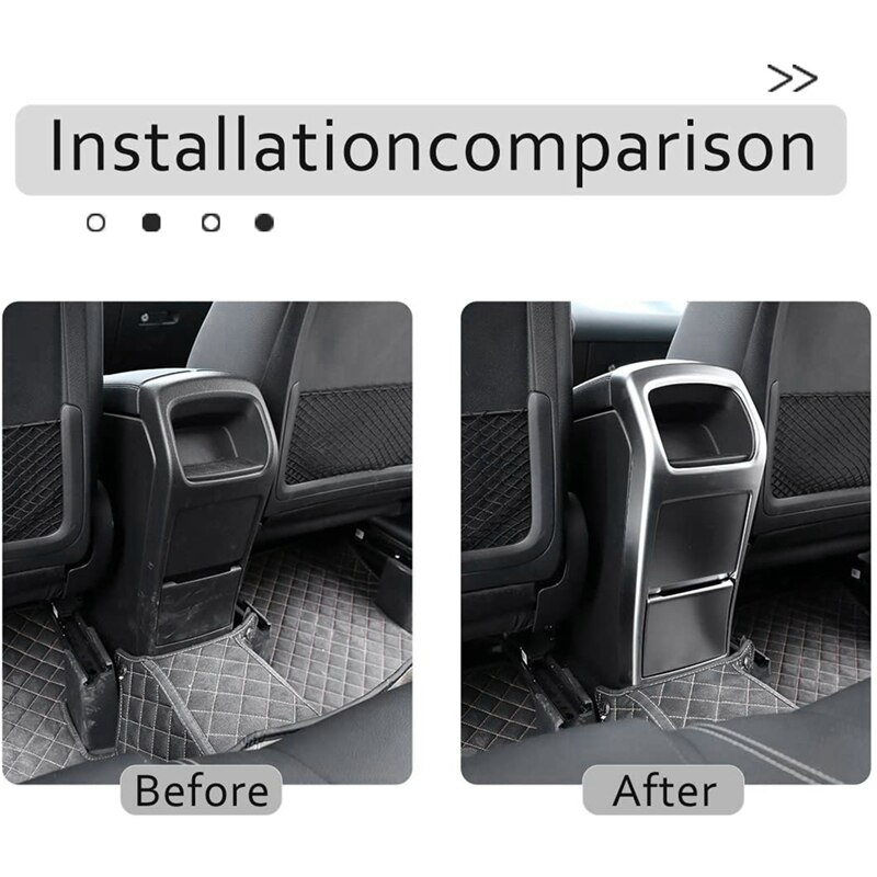 Cubierta de salida de ventilación de aire acondicionado parte trasera de coche embellecedor para Mercedes Benz Clase B B200 W247