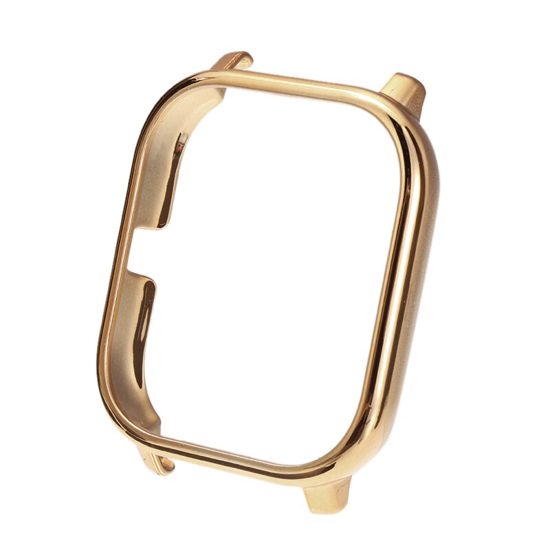 6 Kleuren Horloge Case Frame Beschermhoes Voor Huami Amazfit Gts Anti-Kras Accessoires Electroplated Pc Shell Horloge Case: Gold