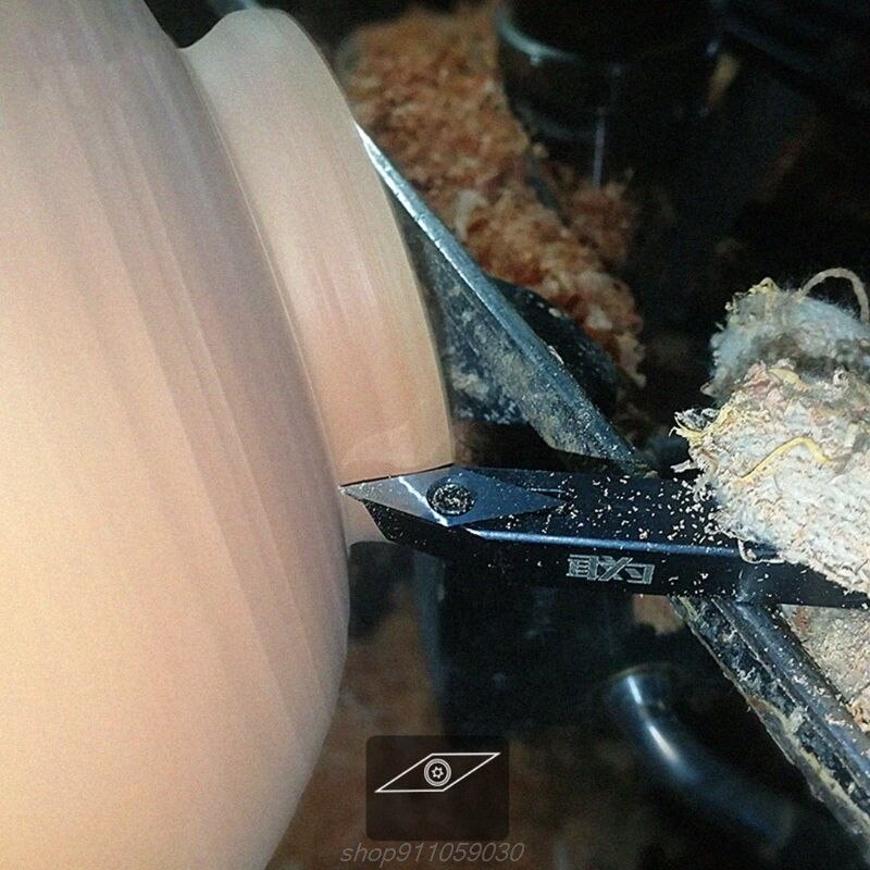 1Set Hollowing Wood Turning Tool Rotary Chisel Diamond Head Arbor R-shaped Knife for Lathe Woodworking Turning N26 20