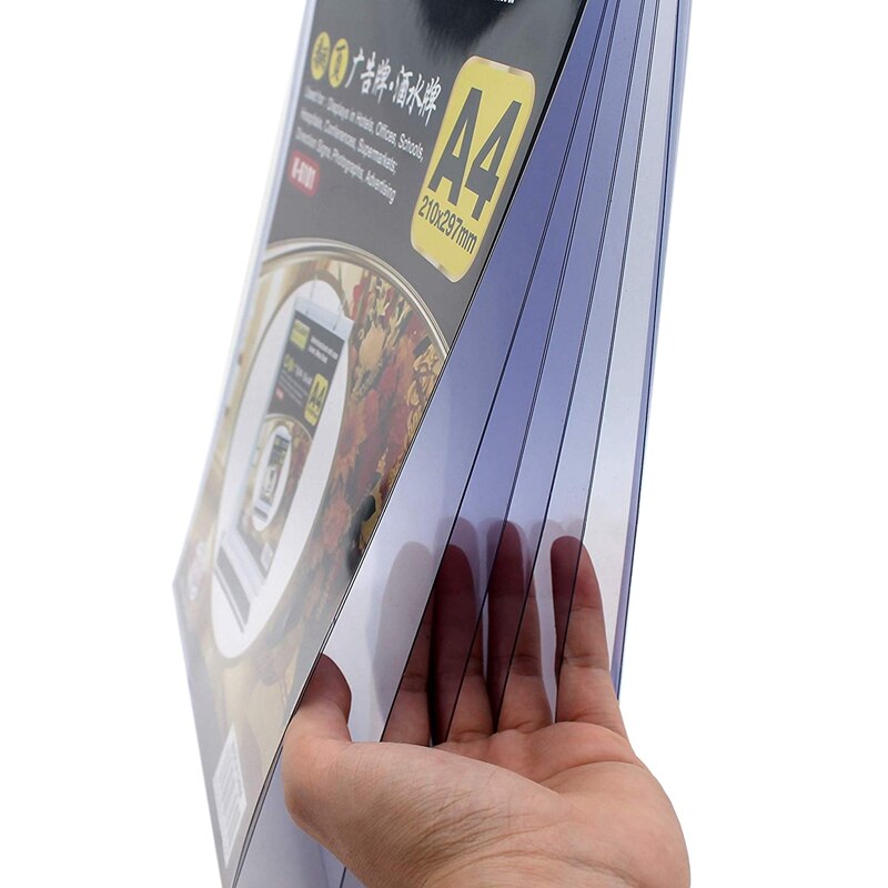 A4 Flip Table Menu Stand Multi-Page Table Card Rack Menu Display Stand Menu Holder Desk Menu Photo Album Picture Frame