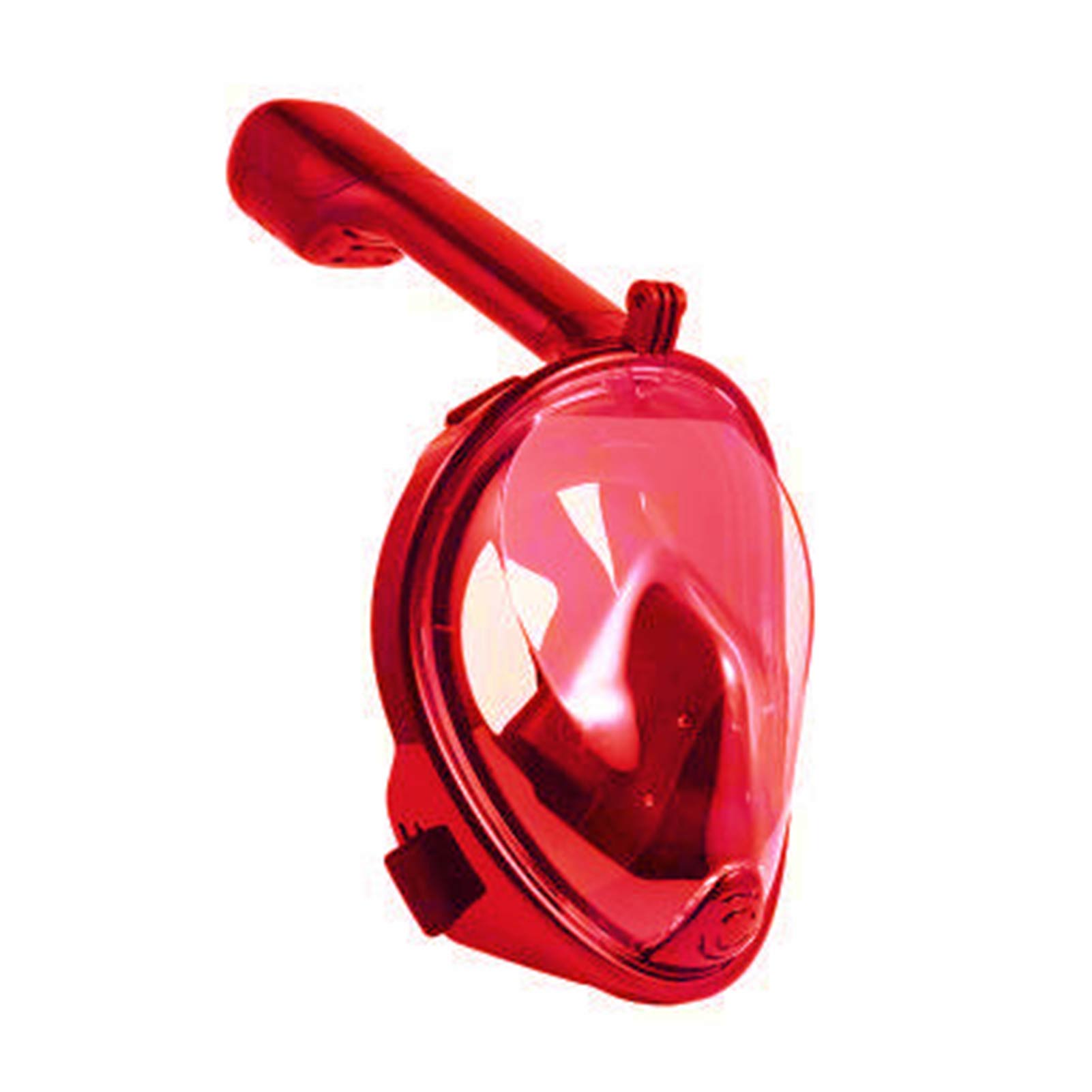 Underwater Anti-fog Snorkeling Mask Full Face Goggles Anti-leakage Diving Respiratory Swimming Spearfishing Scuba Mask For Kids: Red XS