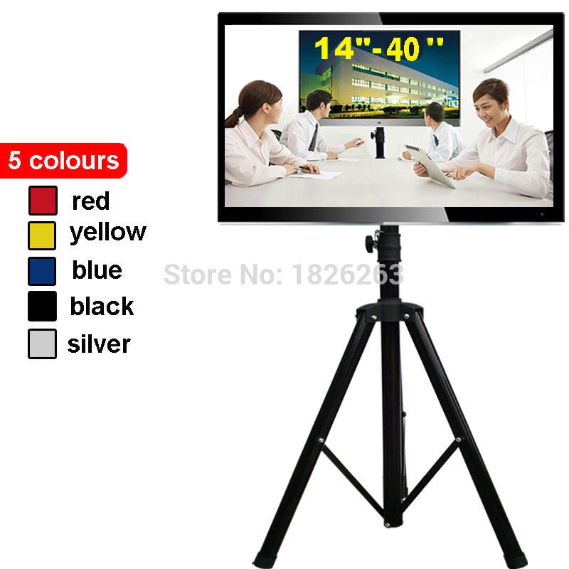 14-40 "ruchomy składany telewizor LCD stojak podłogowy mocowanie telewizora koszyk stojak wystawowy pełnoekranowy statyw TV ładowanie 50kgs Max. VESA 200x200mm