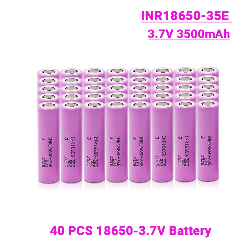Nova bateria original 18650 35e 3.7v 3500mah descarga 18650 bateria de íon-lítio 3.7v bateria recarregável