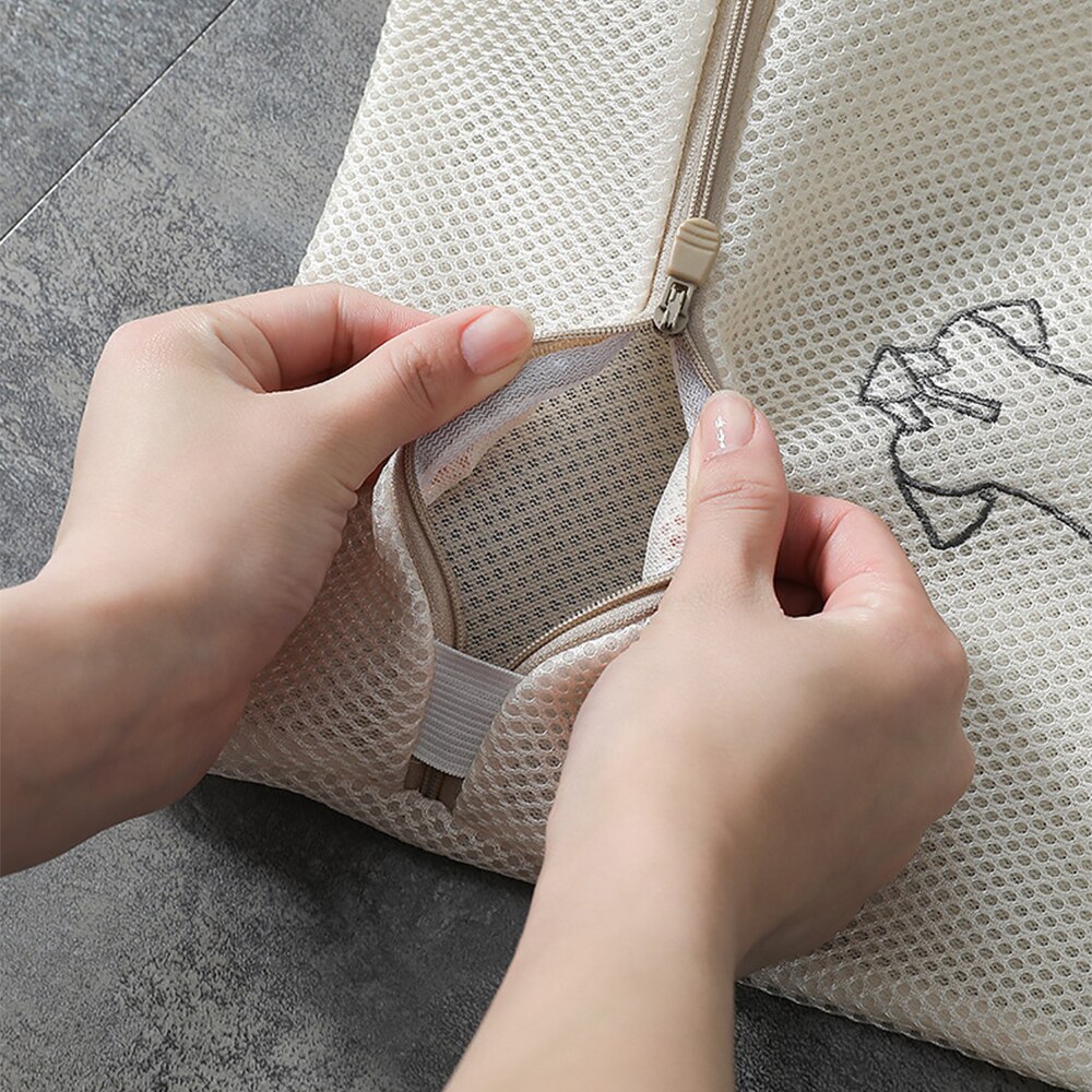 Bolsa de almacenamiento de ropa para lavar, bolsa de red para lavar ropa interior para lavadora doméstica, bolsa de red, Bolsa de lavado de sujetador, antideforma, 6 piezas
