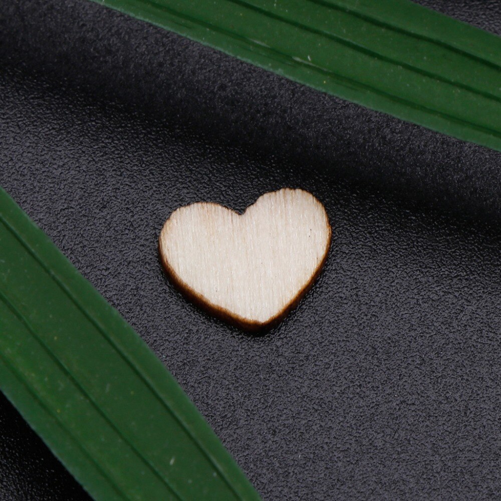 100 pcs Rustieke Houten Hout Liefde Hart Bruiloft Levert Tafel Scatter Decoratie DIY Ambachten