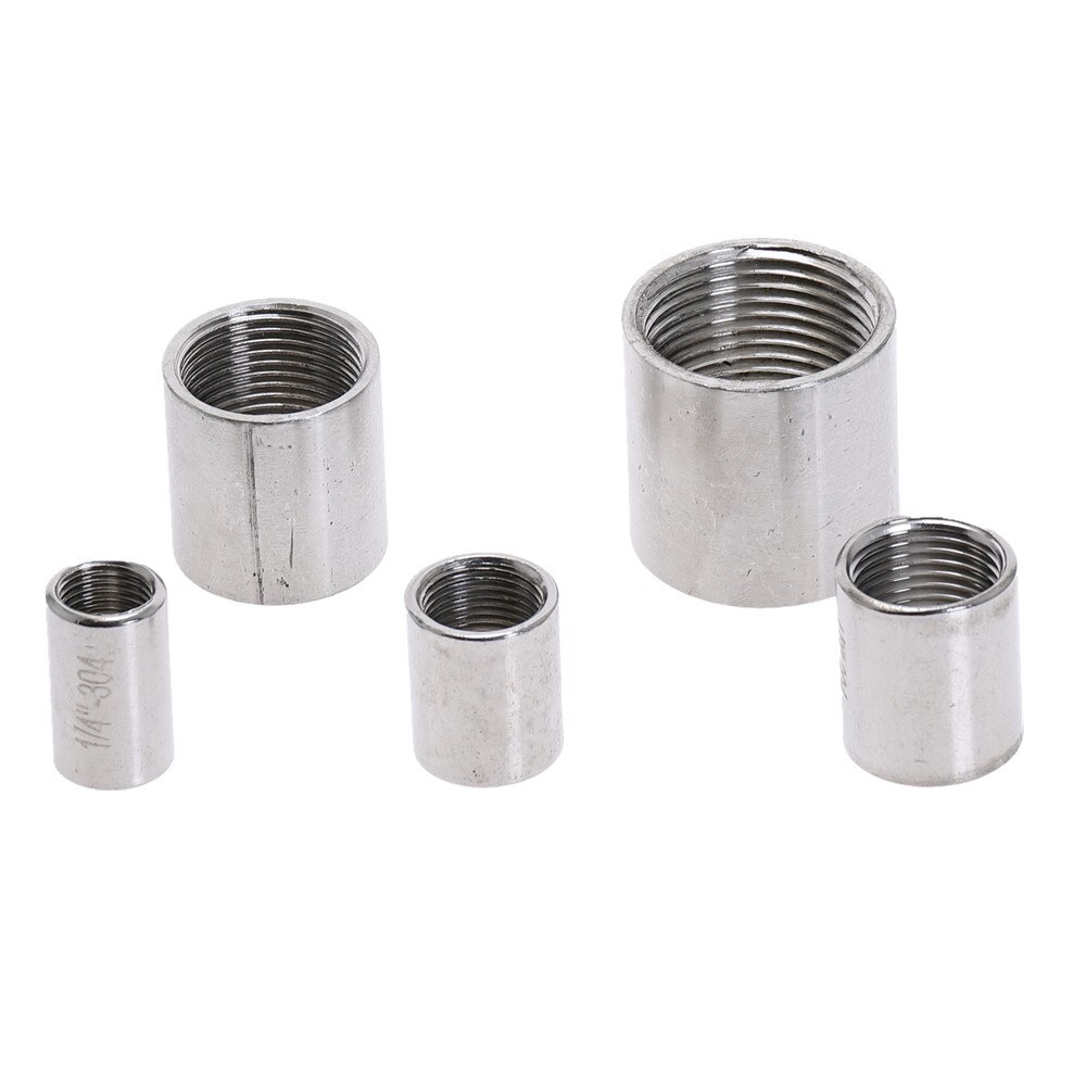 Precision round stainless steel pipe inner thread pipe fittings 1/4'' 3/8" 1/2'' 3/4" 1"