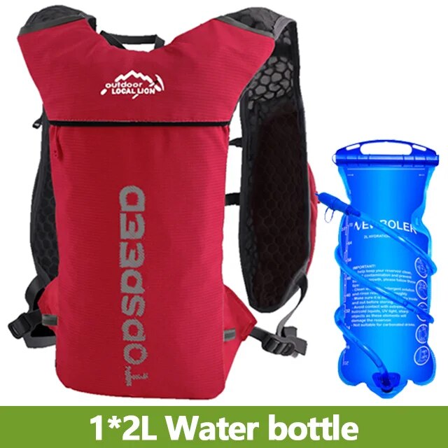 Newboler Trail running-ultraleichter 5-l-Rucksack, laufende Trink weste, Marathon, Fahrrad 2l Wasser beutel