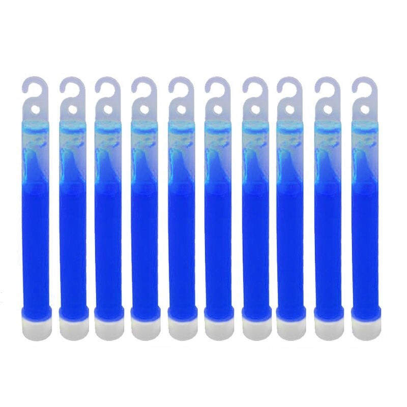 10 Pcs 6 Inch Industriële Glow Sticks Licht Stok Partij Camping Noodverlichting Glowstick Chemische Fluorescerende: Blauw