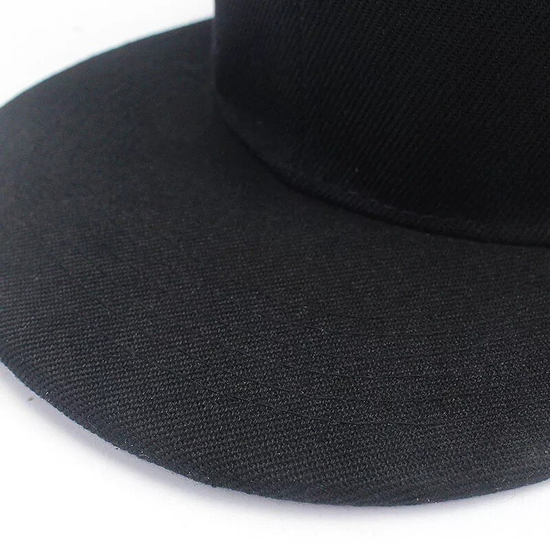 Solidna czapka w stylu Hip-Hop dla mężczyzn czapka typu Snapback damskie czapki baseballowe regulowane płaskie rondo Bill zwykłe daszki chłopcy i dziewczęta taniec uliczny