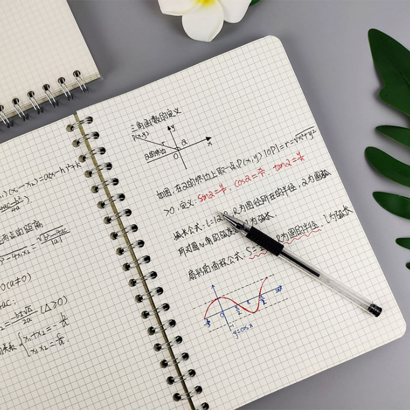 80Sheets A5 A6 Grid Spiral Notebook Journal Diary Weekly Daily Planner Organizer Agenda Schedule Office School Daries Stationery