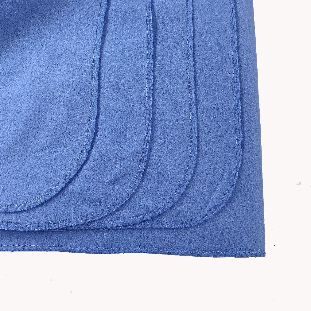 Goede polyester reis zachte warmhoud blauwe deken meubelstof