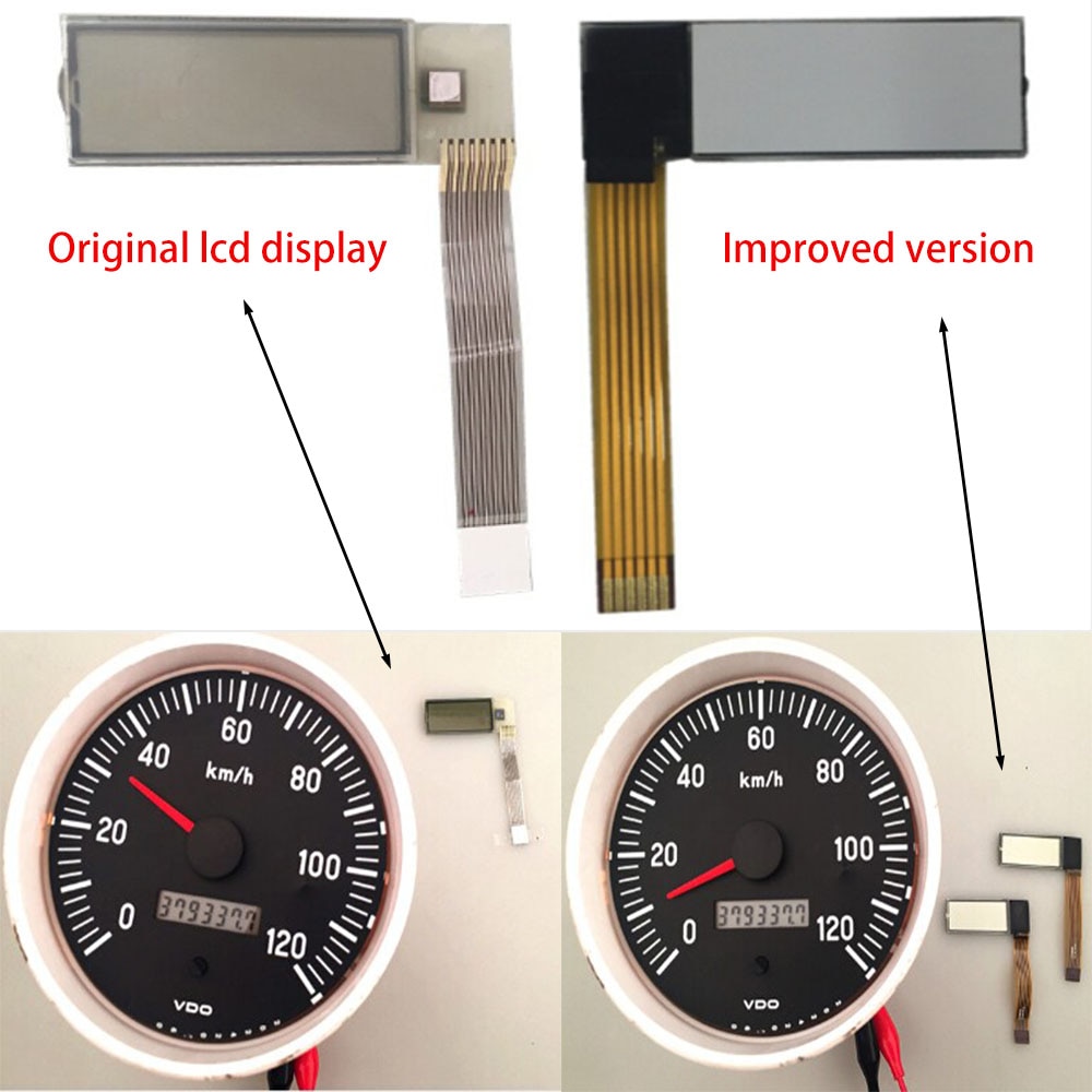 VDO Tachometer LCD Display for Kenworth Truck Jcb Volvo Penta Boat Yanmar Marine hour meter display