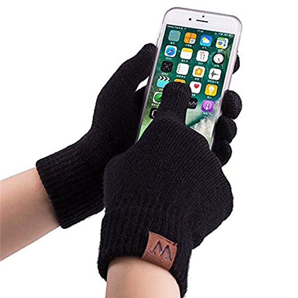 Winter Warm Beanie Hat Scarf Gloves Set Unisex Winter Warm Knitted Beanie Hat Neck Glove for Men Women XRQ88