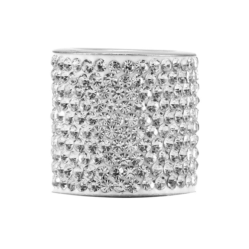 Reposacabezas de cristal Universal para asiento de coche, collares de anillo de decoración, dijes de diamantes brillantes, accesorios de Interior de coche para mujeres y niñas