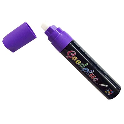 Fluorescerande penna special fluorescerande penna 15mm glasplatta självlysande svart tavla märkpenna med stor kapacitet: Lila