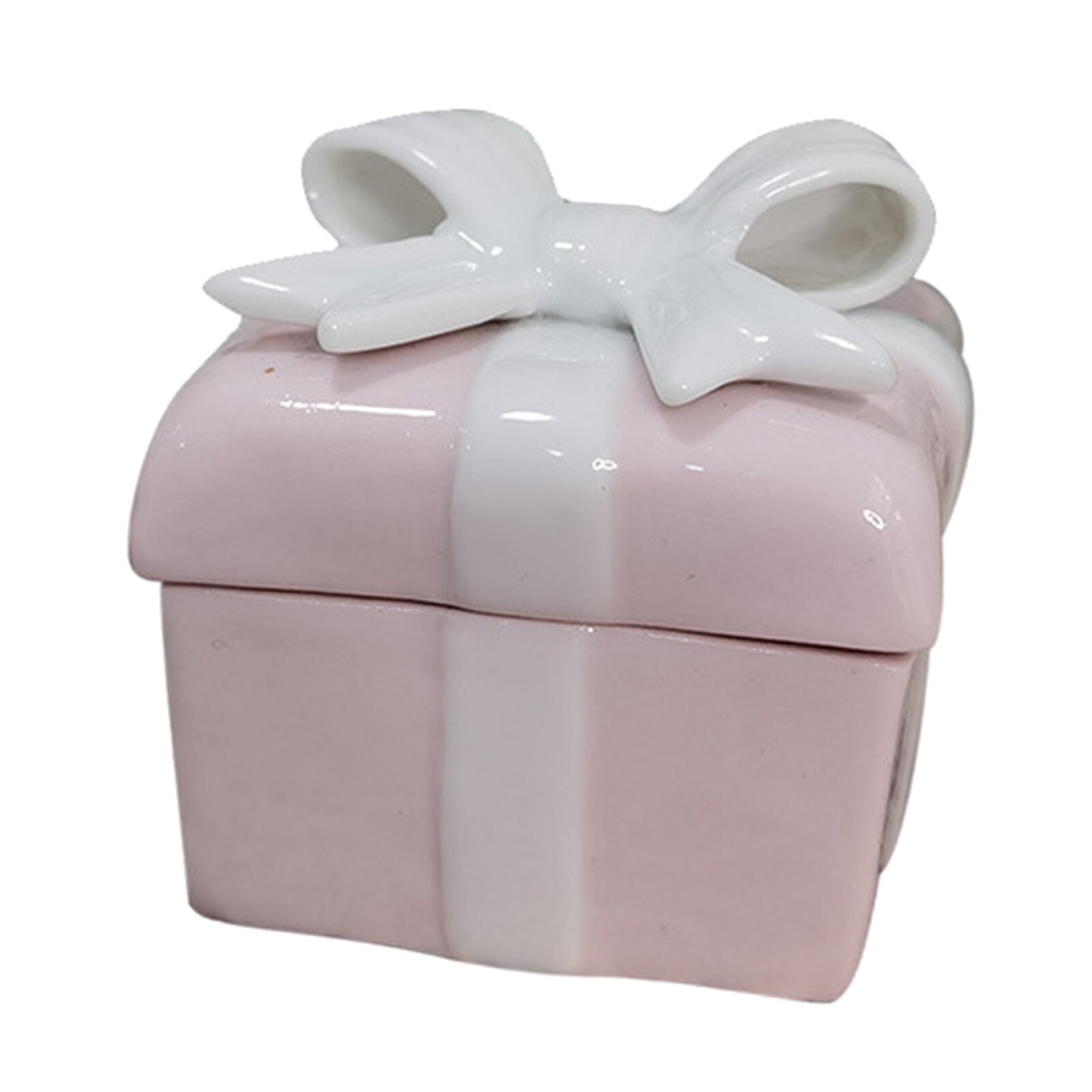 1:12 Poppenhuisminiaturen Mini Roze Porselein Kerst Geschenkdoos Xmas Decor