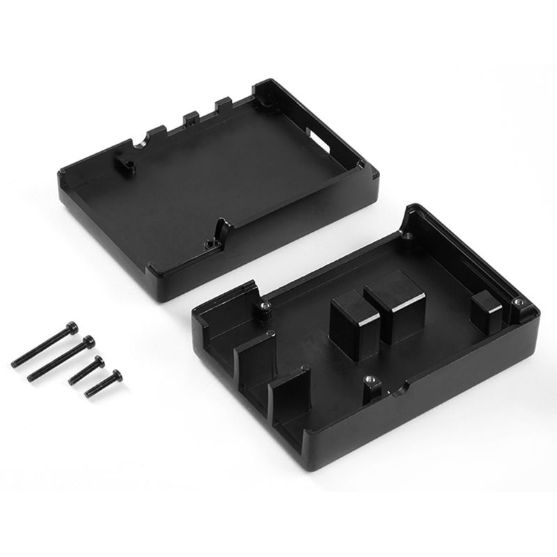 Carcasa de Metal negra/gris, carcasa protectora de aleación de aluminio para Raspberry Pi 4B Pi 4, modelo B, accesorios