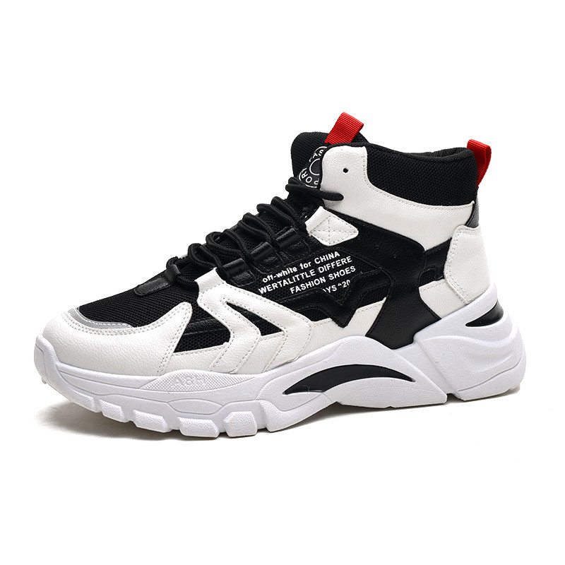 Vier Seizoenen Jeugd Mode Trend Schoenen Mannen Casual Verkoop Sneakers Mannen Kleurrijke Schoenen Mannelijke zapatos hombre Loopschoenen: WHITE / 7