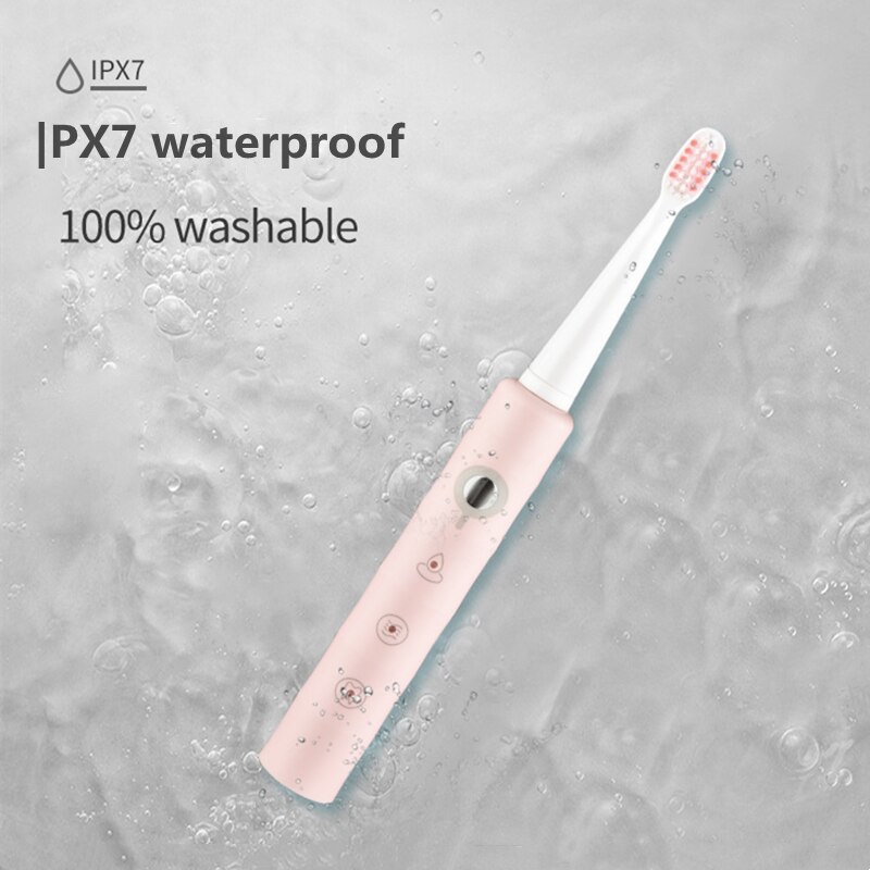 electric toothbrush adult USB rechargeable soft toothbrush waterproof ultrasonic electric toothbrush