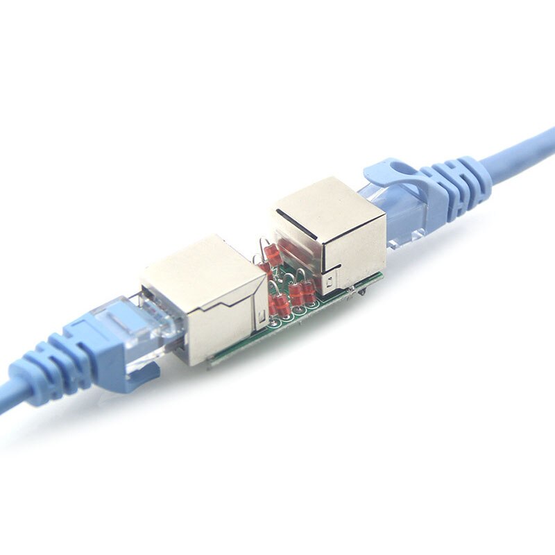 En-Labs Surge Thunder Lightning Protector RJ45 Lan Koppeling Adapter, cat6 7 5E Netwerk Kabel RJ-45 In-Line Connector Extender