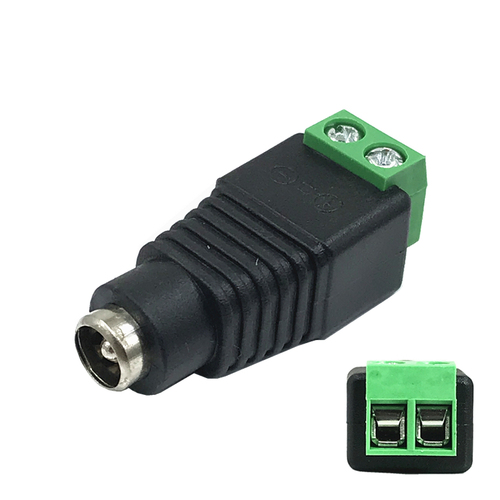 5pcs/lot DC Connector Plug DC USB Welding-Free DC Connector Monitoring Power Plug DC Connector to Terminal 5.5x2.1mm: Ivory